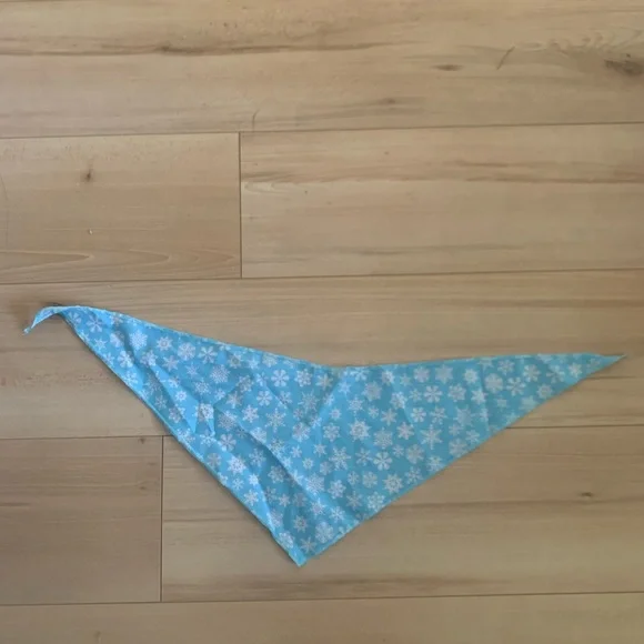 White and  blue dog bandana - Picture 2 of 2